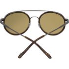 GEARY , Brown Buffalo Acetate with Shiny Gunmetal Metal-Mineral Polarized 555nm Blue Cat 2 to 3, hi-res image number null